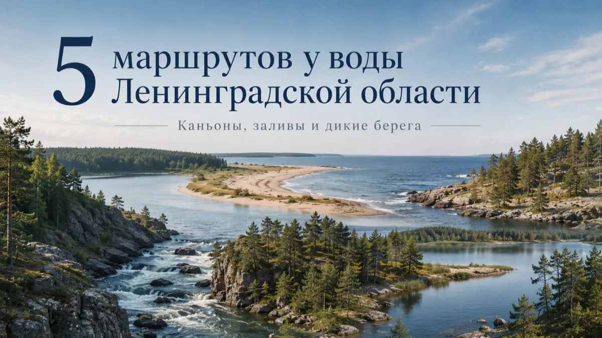 5 маршрутов у воды в Ленинградской области: каньоны, заливы и дикие берега