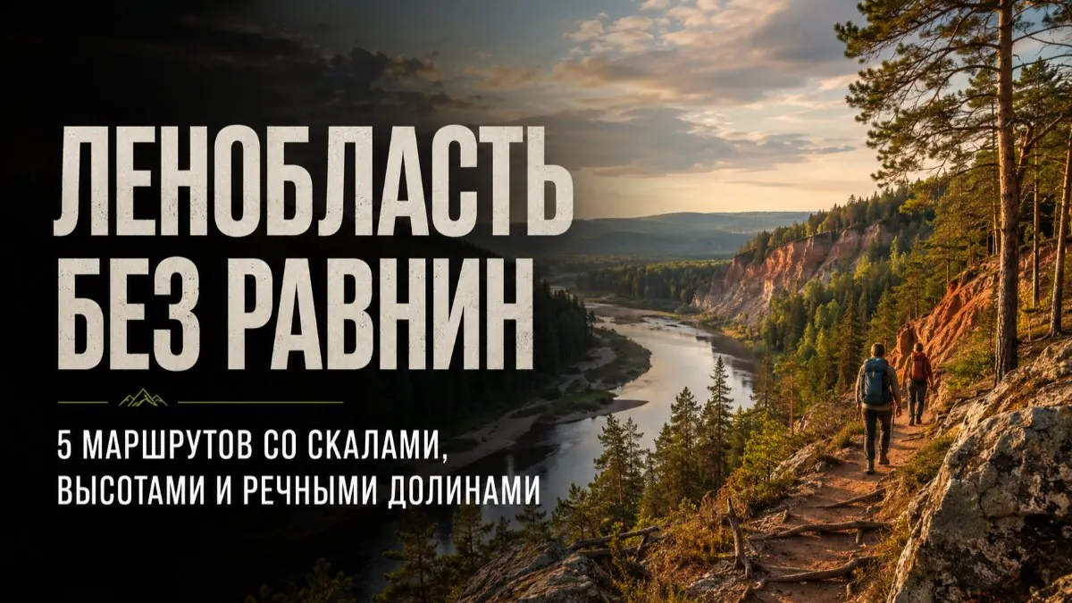 Ленобласть без равнин: 5 маршрутов со скалами, высотами и речными долинами