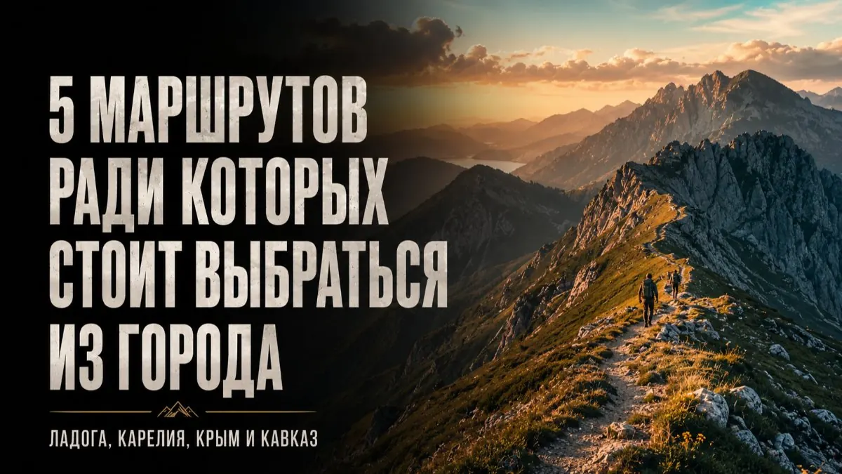 Пять маршрутов, ради которых стоит выбраться из города