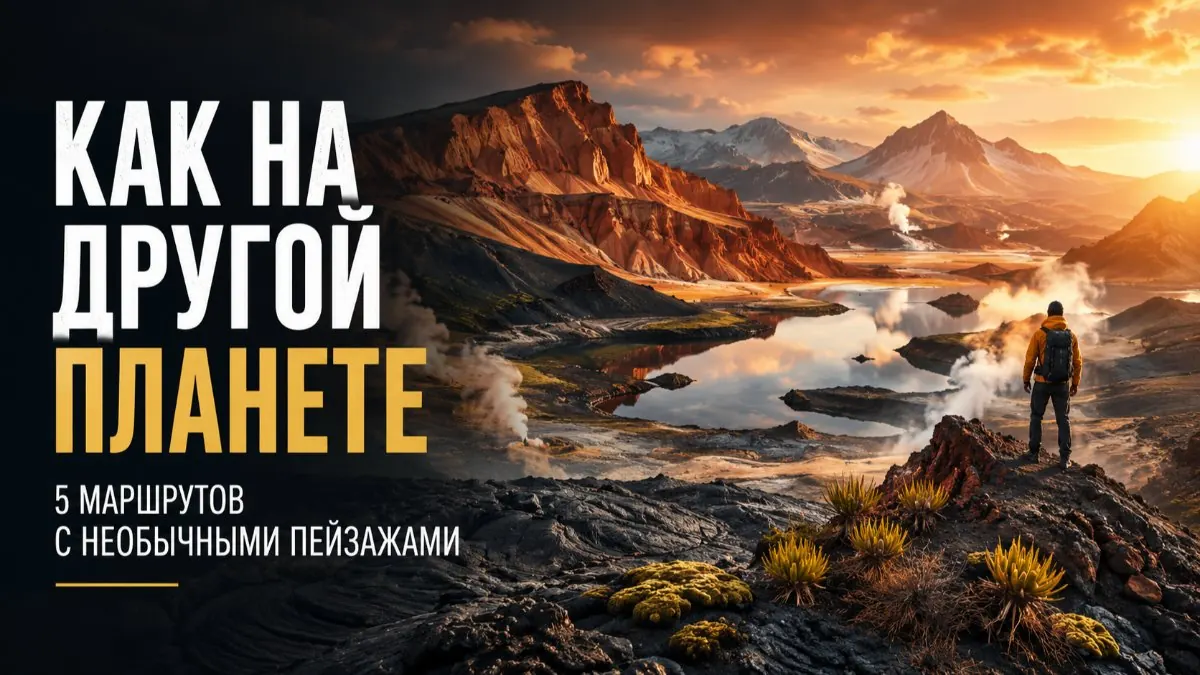 Как на другой планете: 5 маршрутов с необычными пейзажами