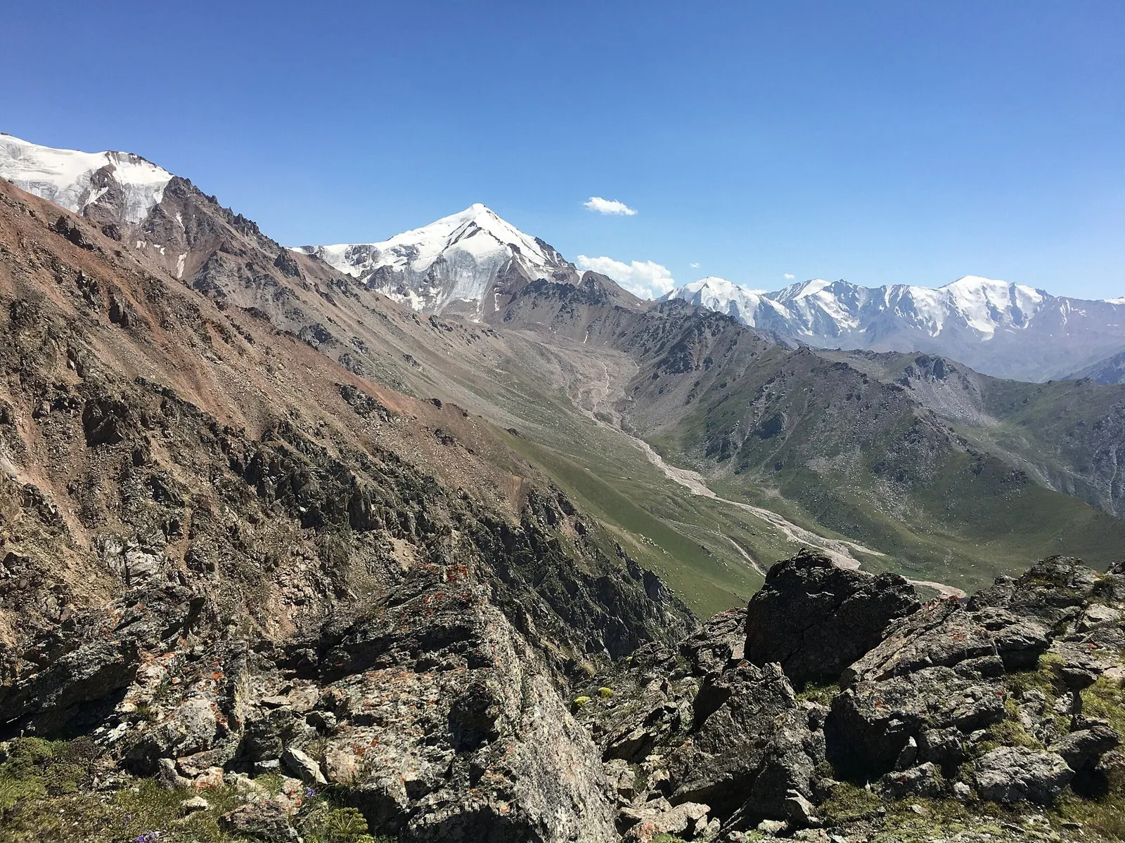 Koltsevoy marshrut: pereval Terisbutak - pik Arel - pereval Maryasheva - pik Tereshkovoy - pereval Tereshkovoy