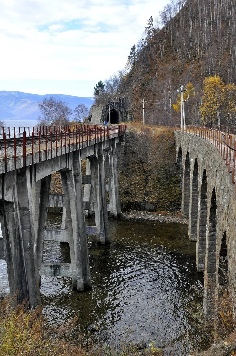 Viewpoint above Sails Rock on the Circum-Baikal Railway