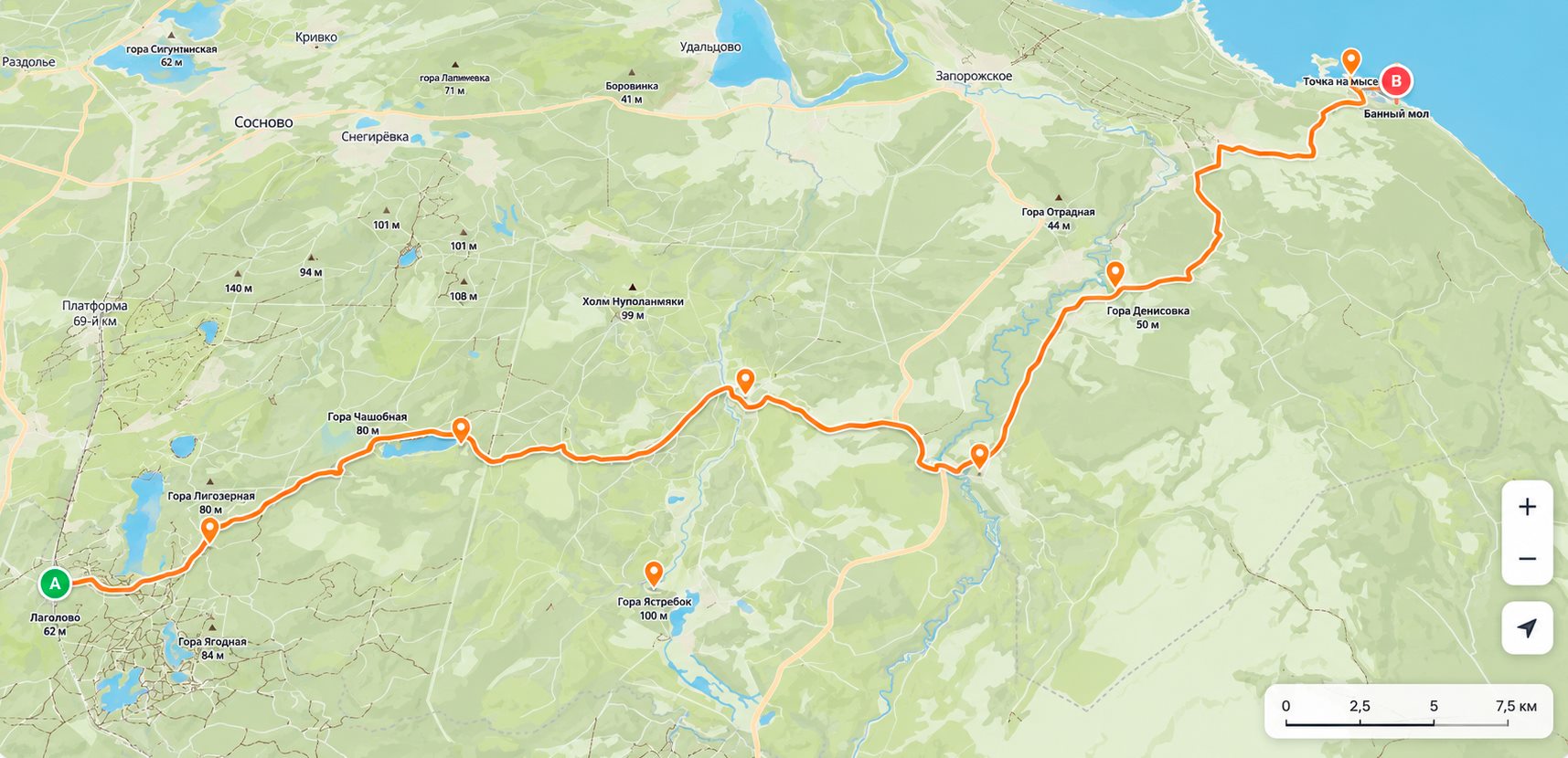 TrailTrack route